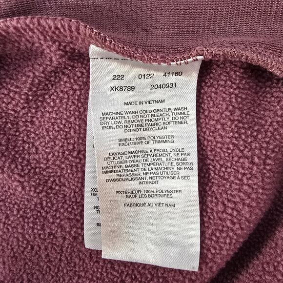 Colombia Women's Quarter Zip Fleece Pullover Mauve M - Picture 9 of 10